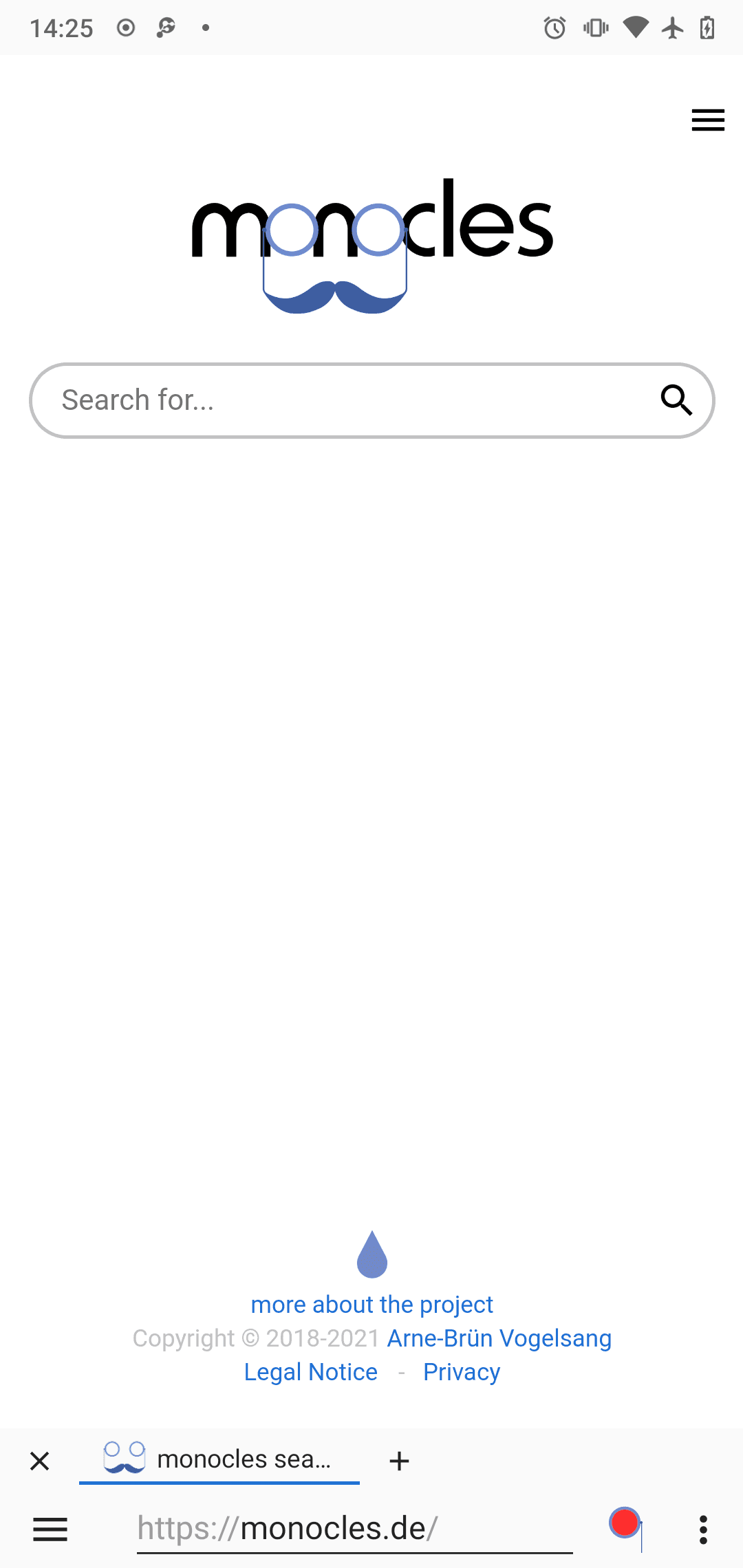 Скриншот 2 — браузер monocles