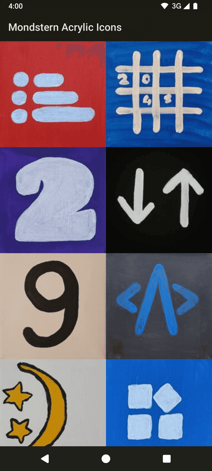 Скриншот 1 — Mondstern Acrylic Icons