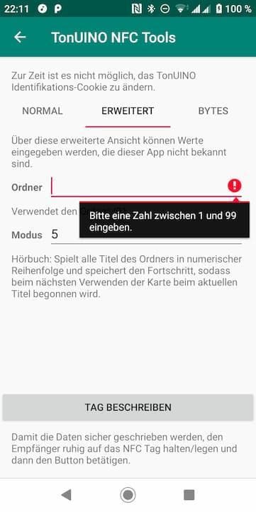Скриншот 5 — TonUINO NFC Tools