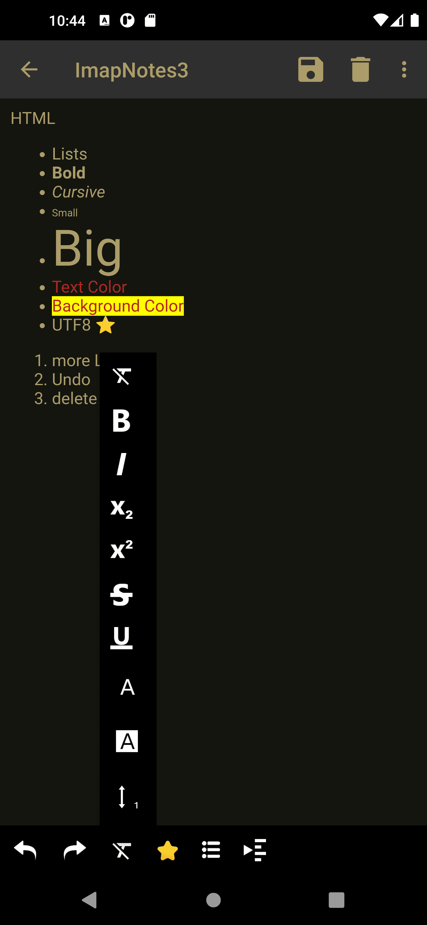 Скриншот 5 — ImapNotes3