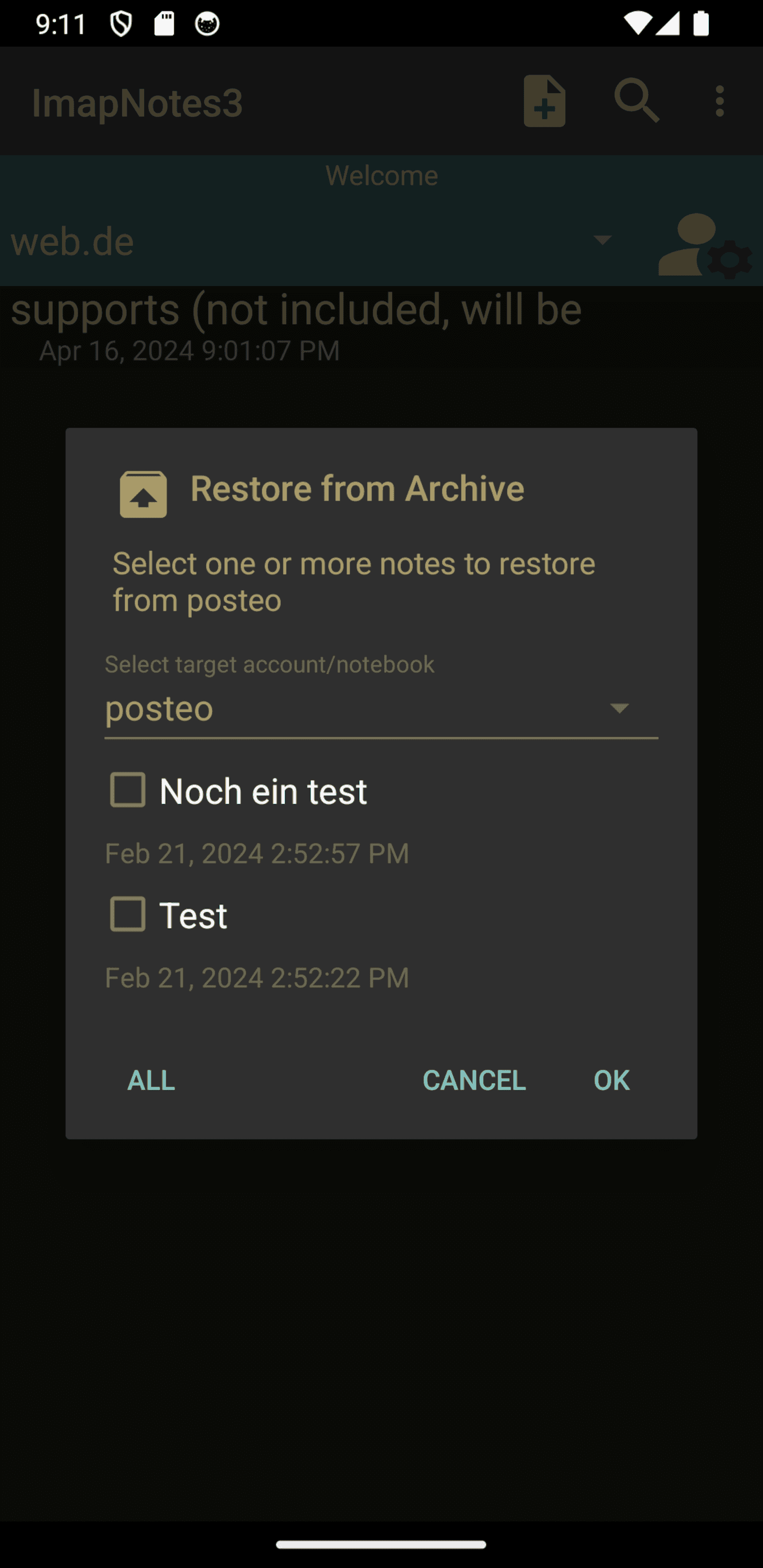 Скриншот 6 — ImapNotes3