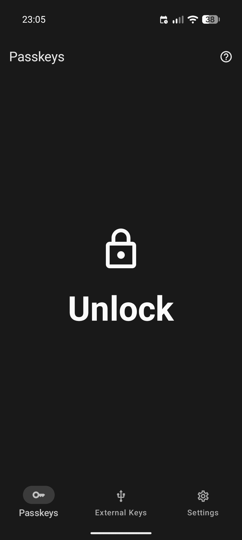 Скриншот 1 — Open Passkey Authenticator