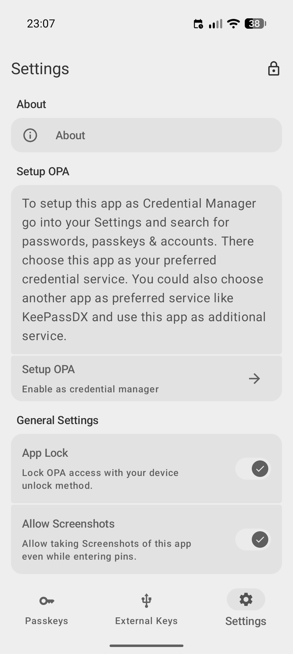 Скриншот 3 — Open Passkey Authenticator