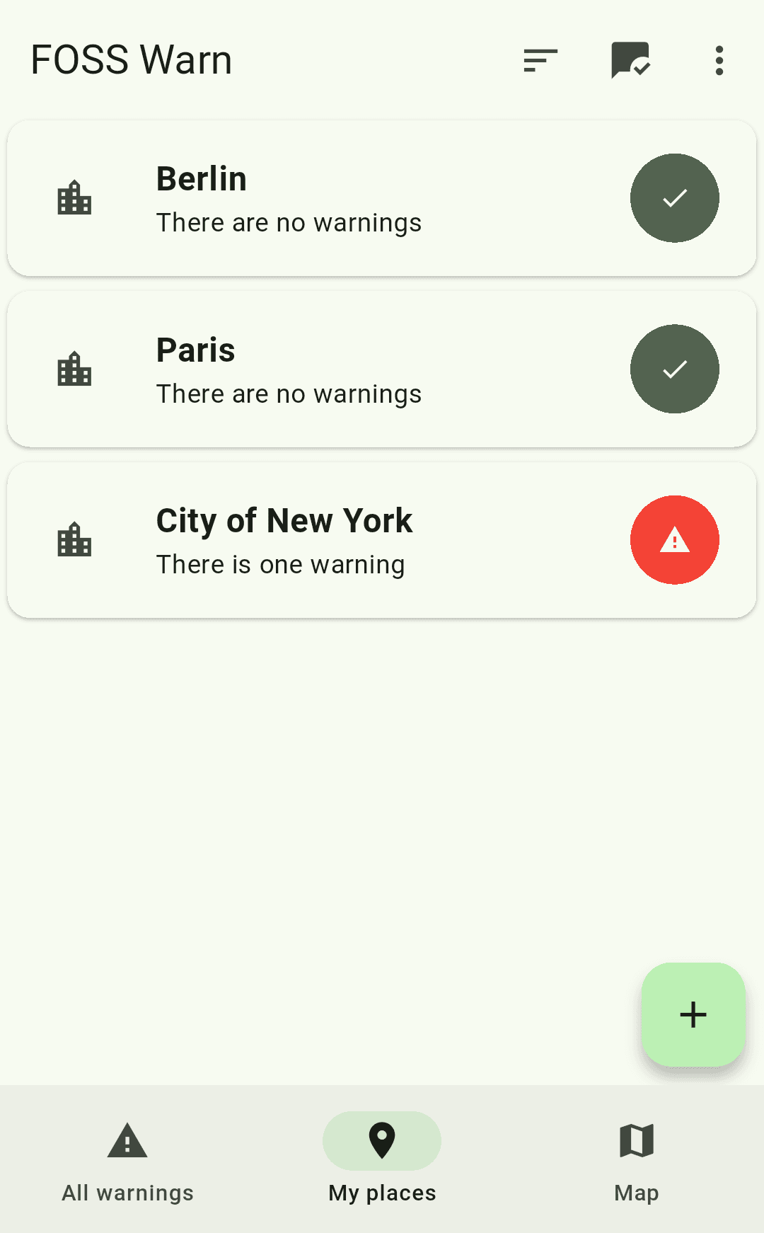 Скриншот 2 — FOSS Warn