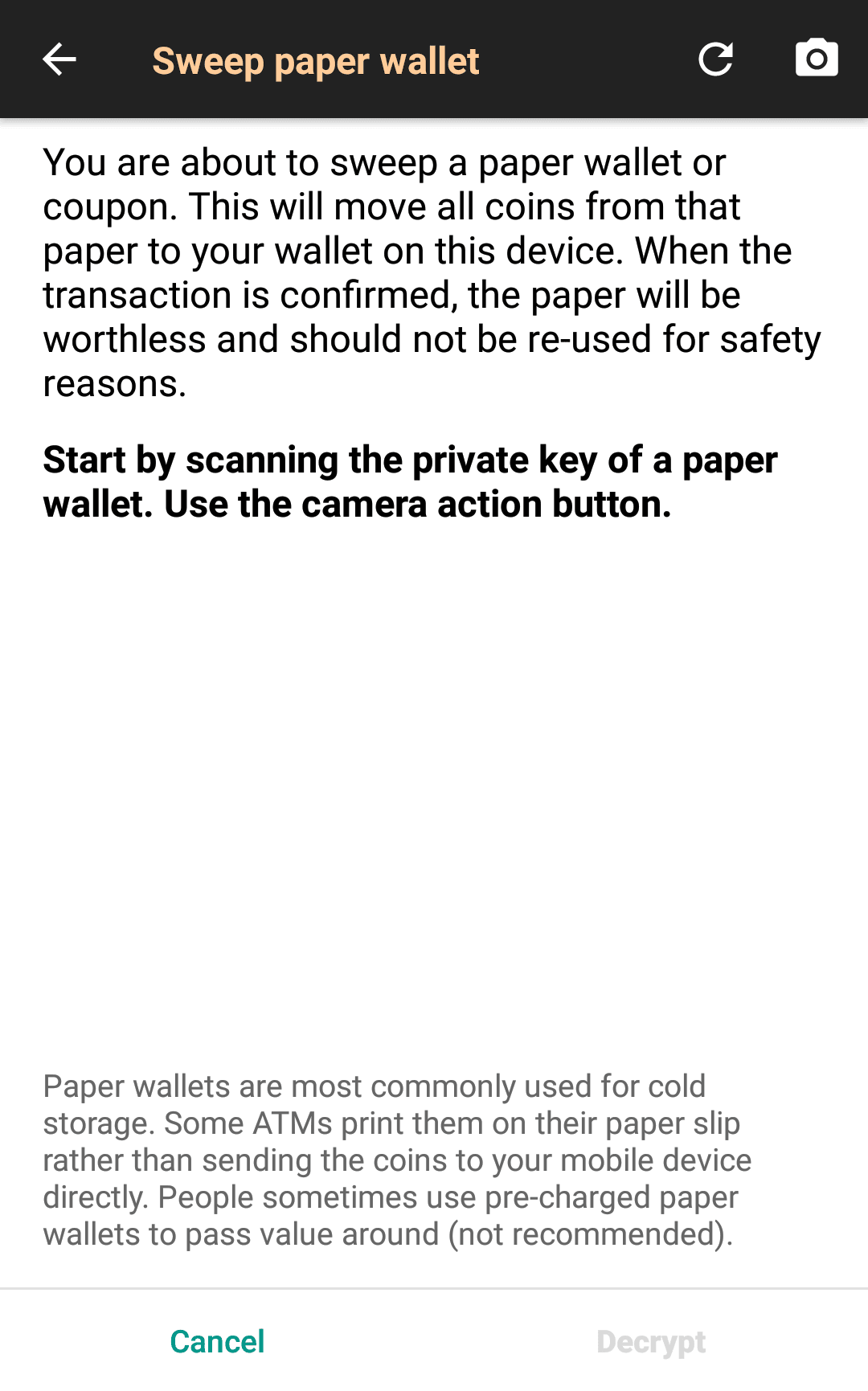 Скриншот 5 — Bitcoin Wallet