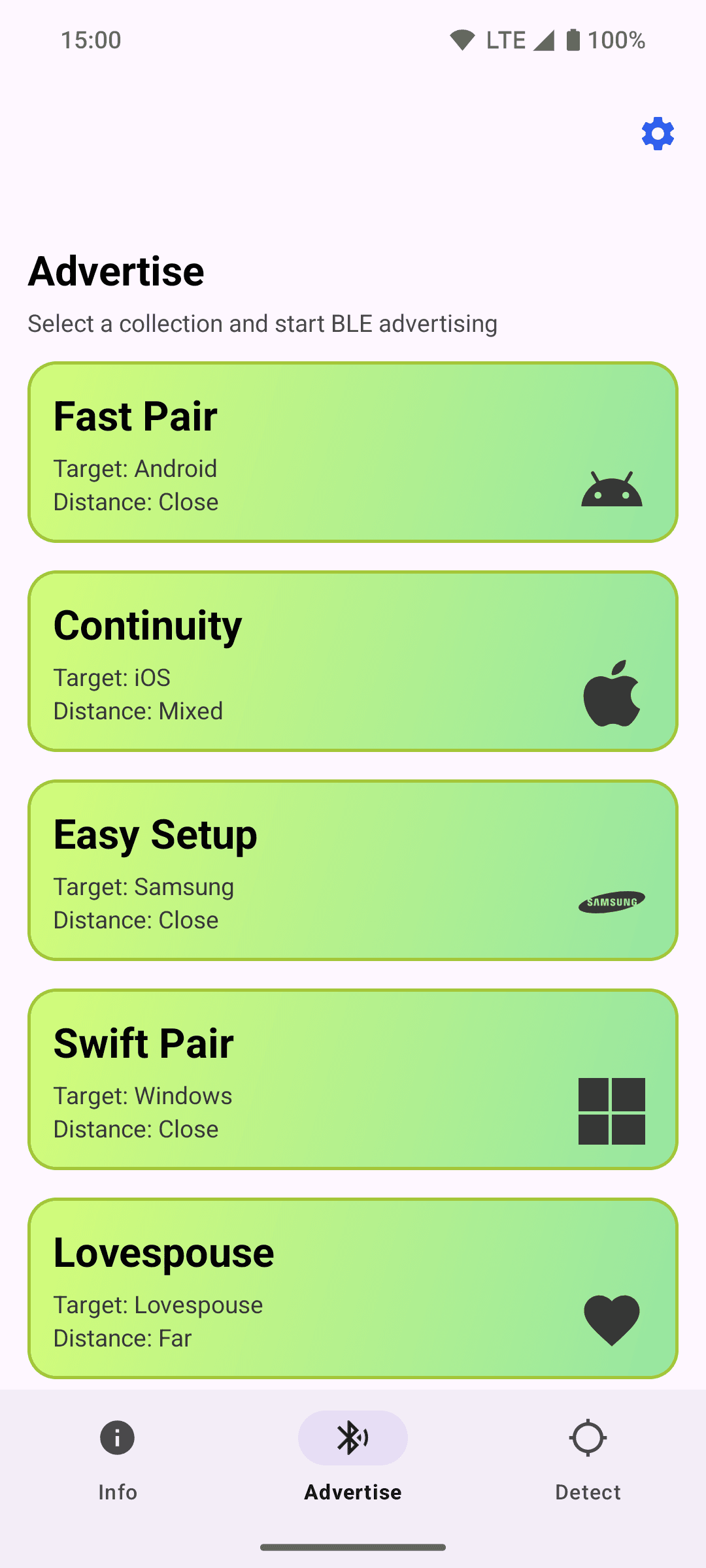 Скриншот 2 — Bluetooth LE Spam