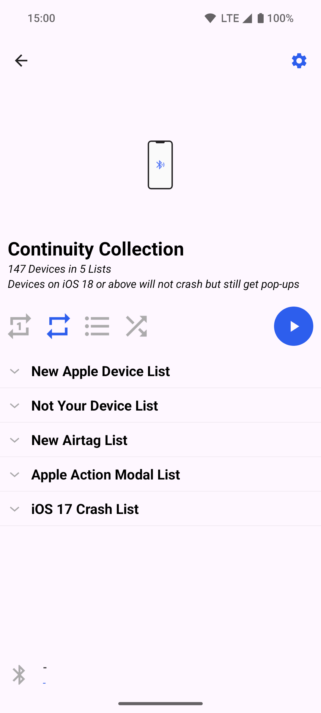 Скриншот 3 — Bluetooth LE Spam