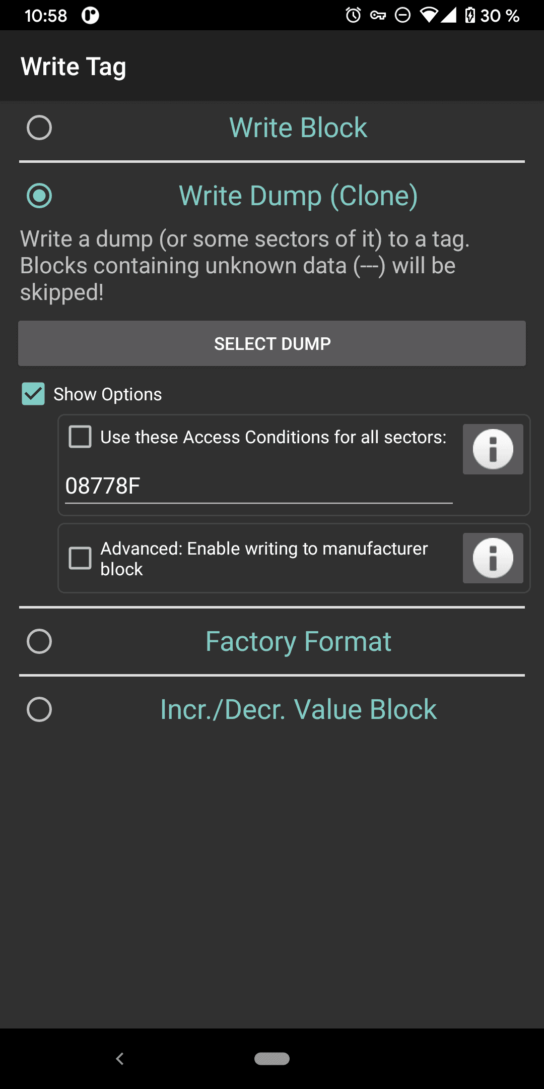 Скриншот 5 — MIFARE Classic Tool