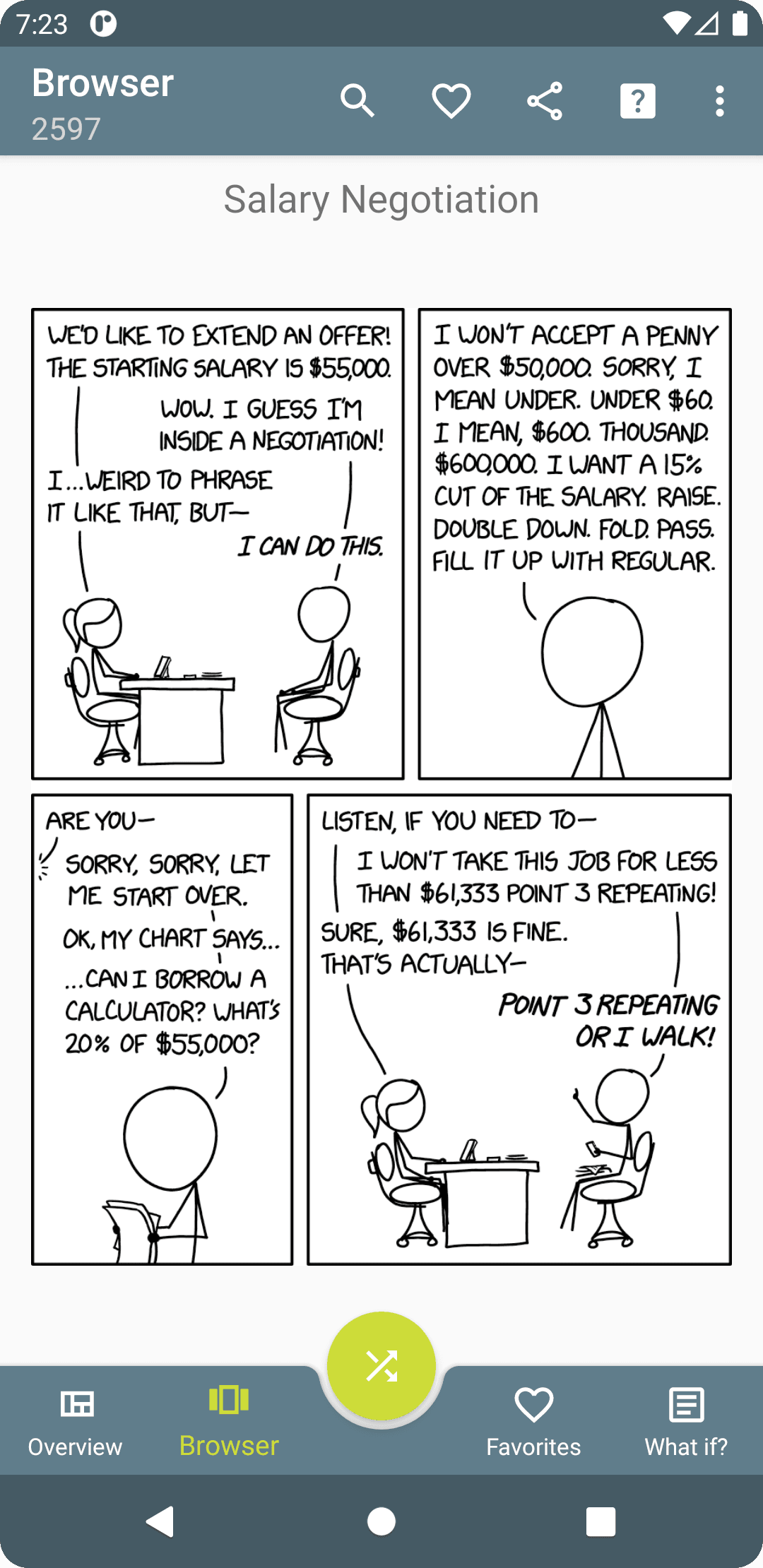 Скриншот 1 — Easy Xkcd