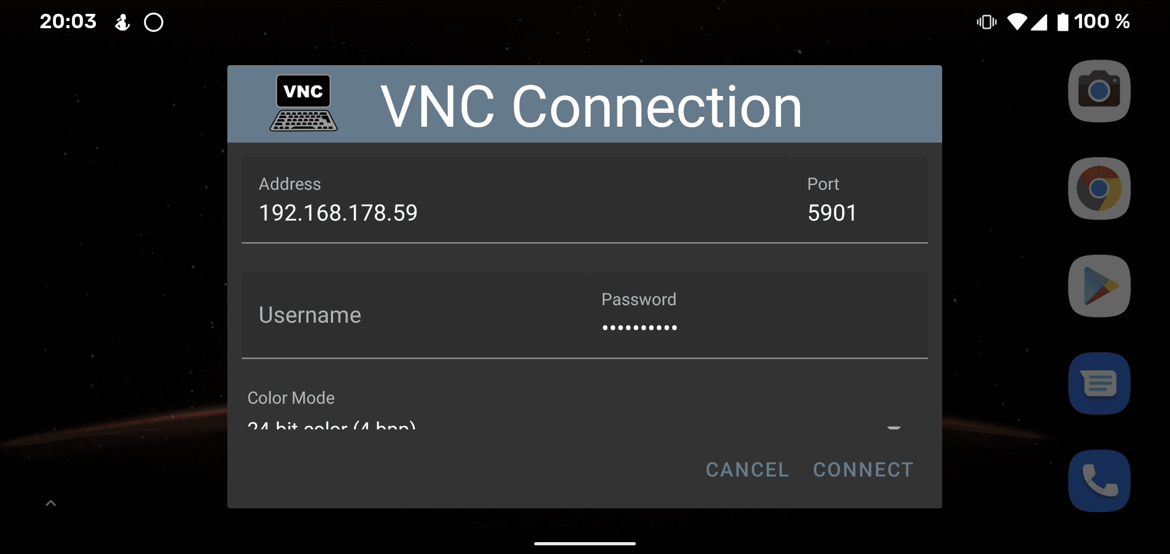 Скриншот 1 — TSVNC