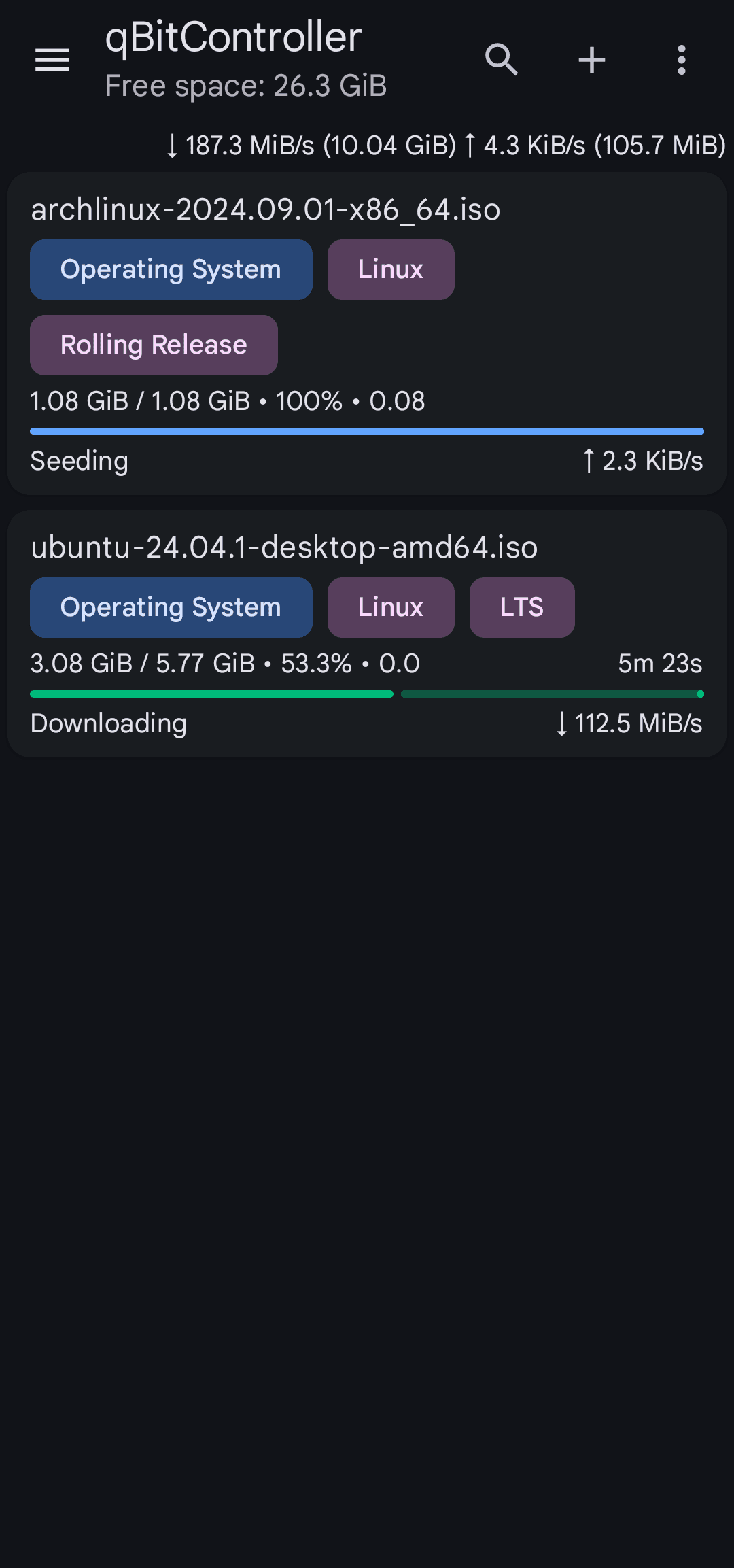 Скриншот 1 — qBitController