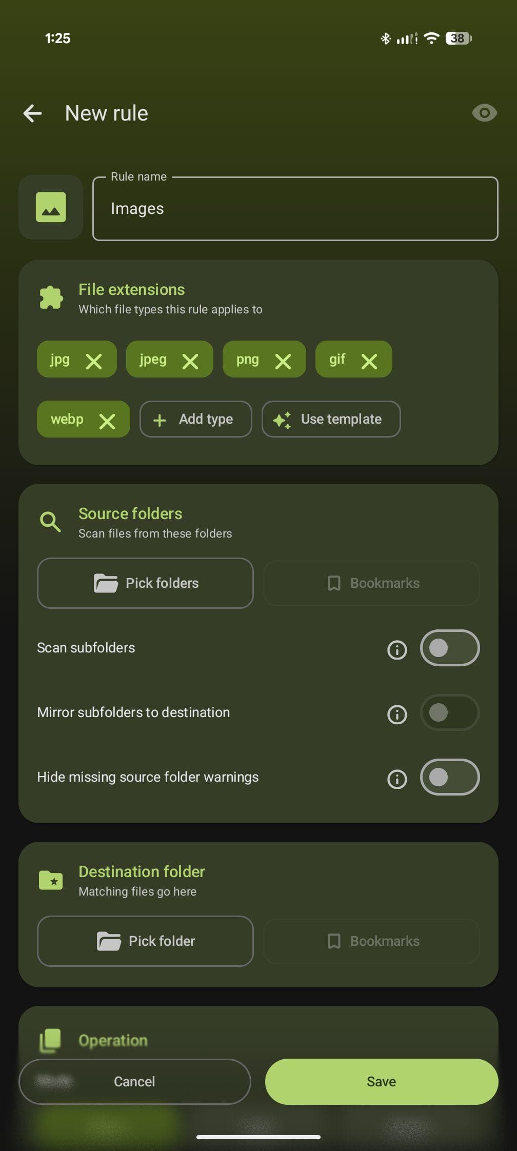Скриншот 4 — FilePipe: Auto Files Organizer