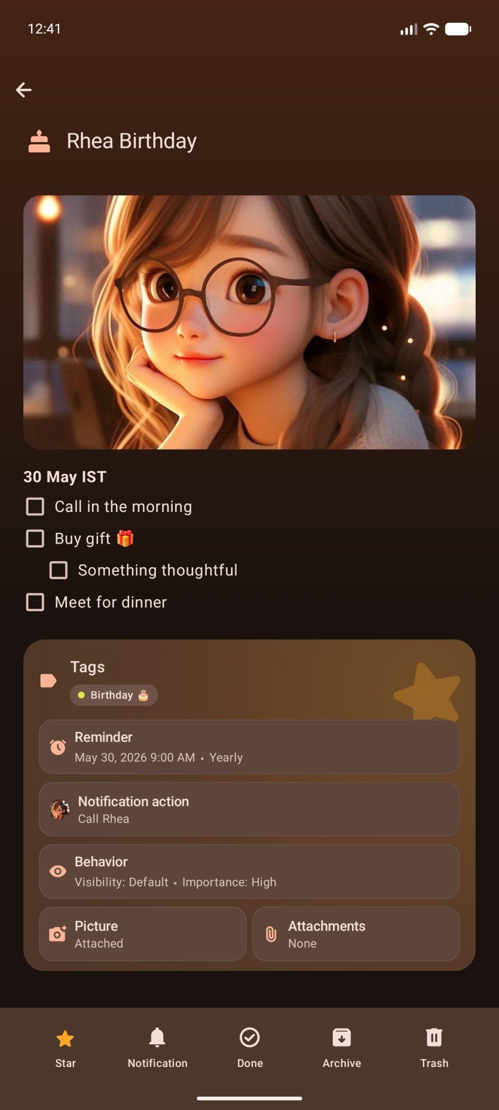 Скриншот 2 — Remember: Notes & Reminders