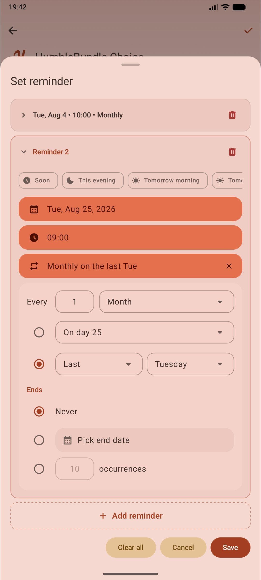 Скриншот 7 — Remember: Notes & Reminders