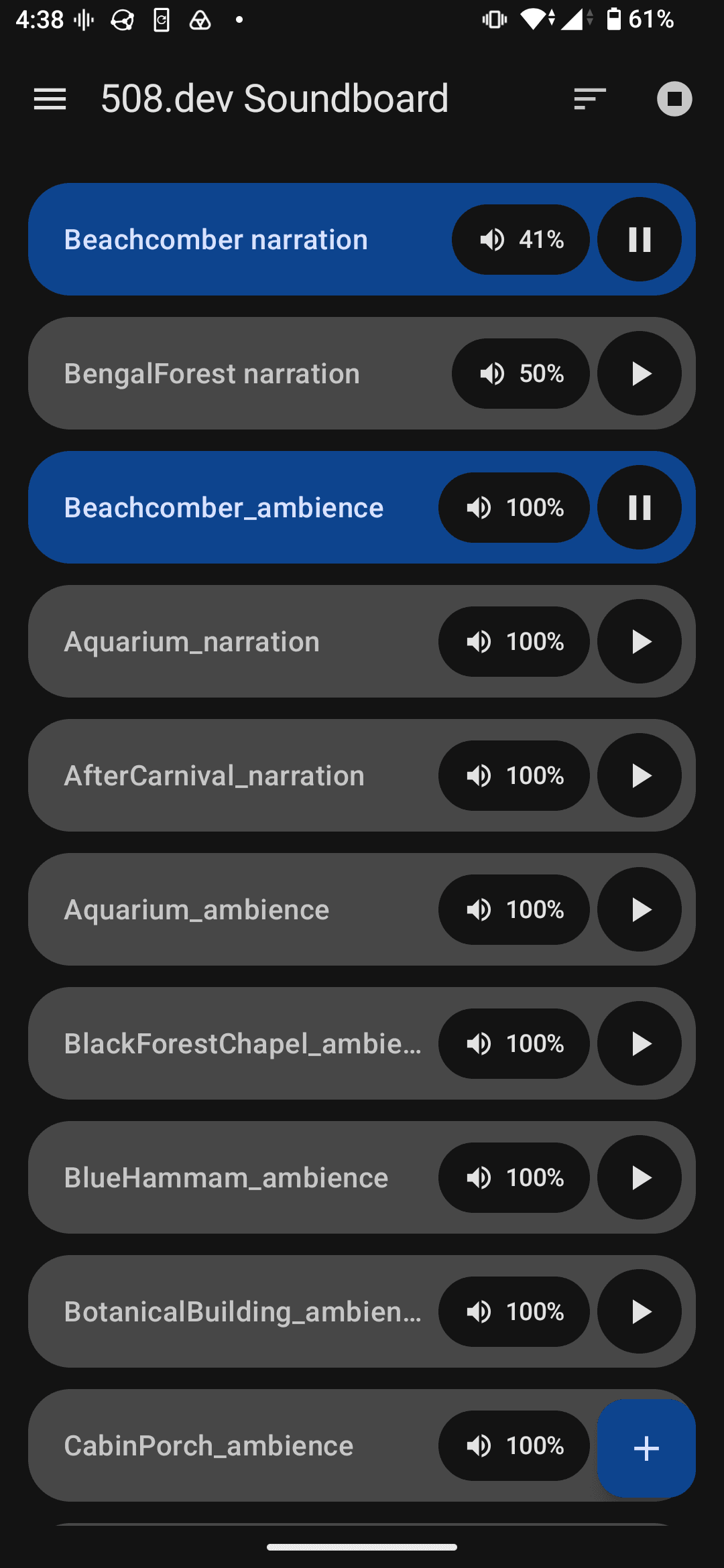 Скриншот 1 — 508.dev Soundboard