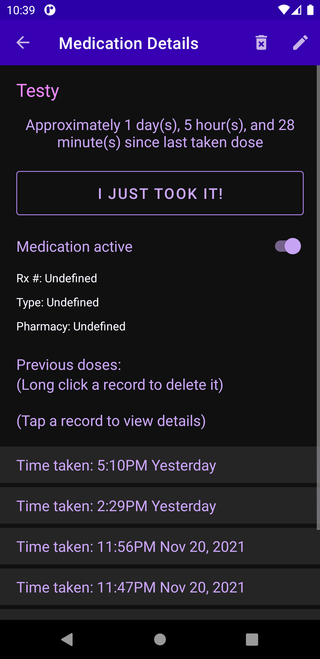 Скриншот 2 — Did I Take My Meds?