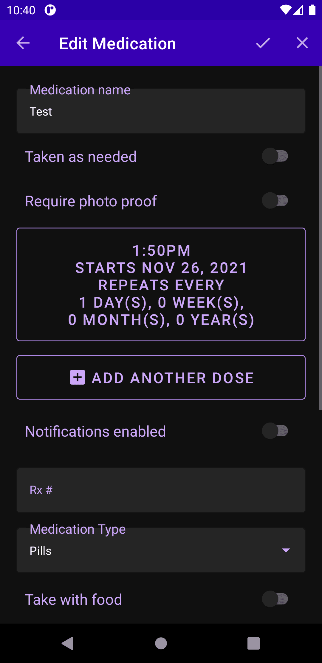 Скриншот 3 — Did I Take My Meds?
