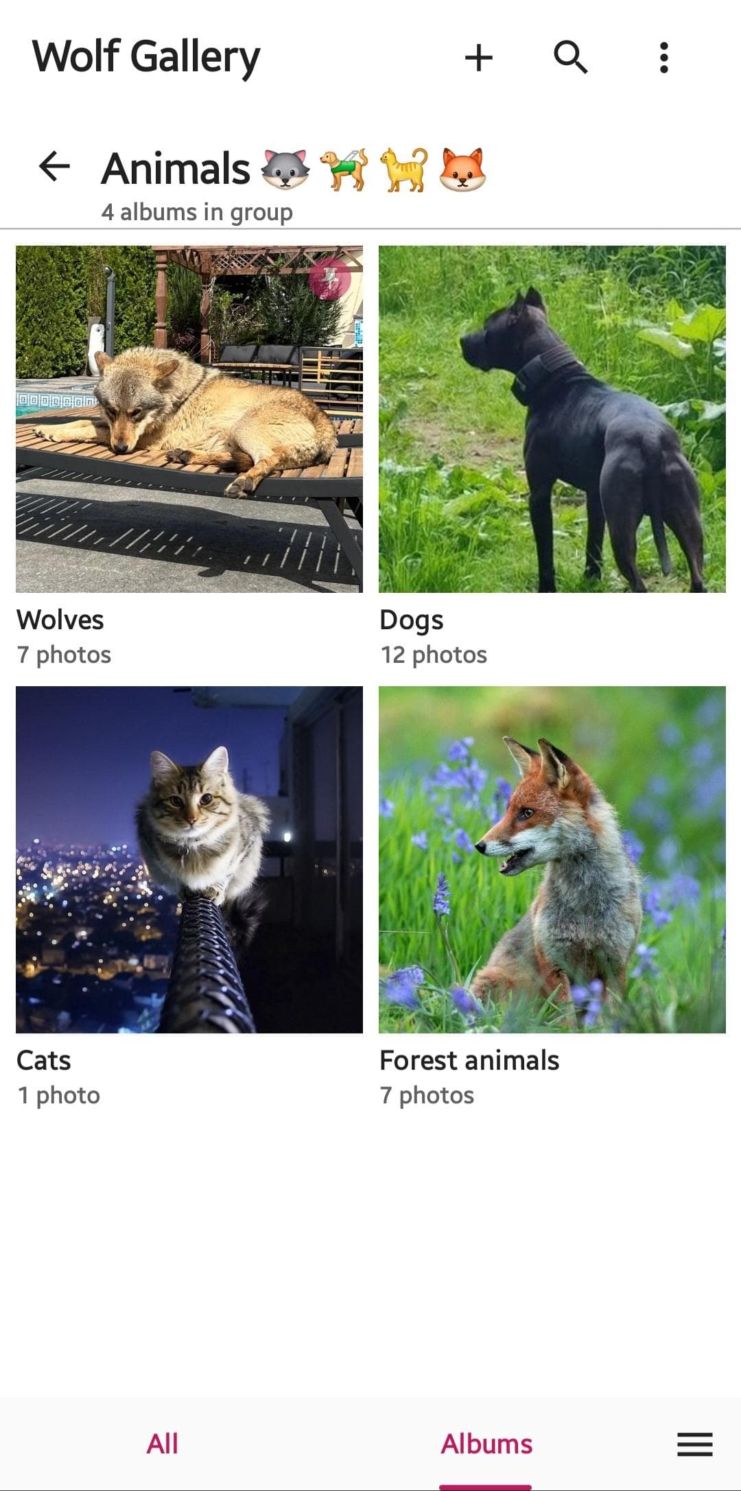 Скриншот 2 — Wolf Gallery
