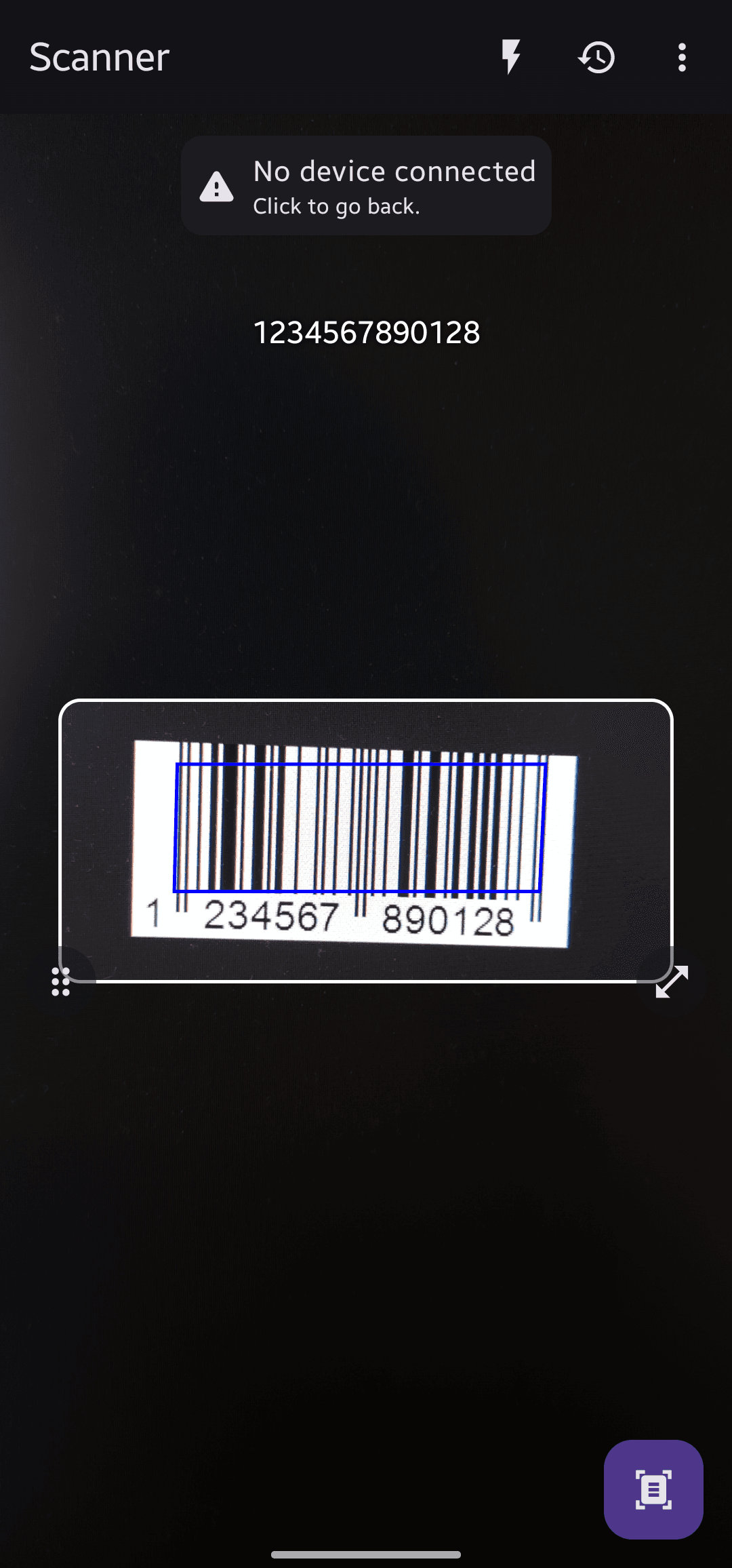 Скриншот 2 — Bluetooth QR & Barcode to PC