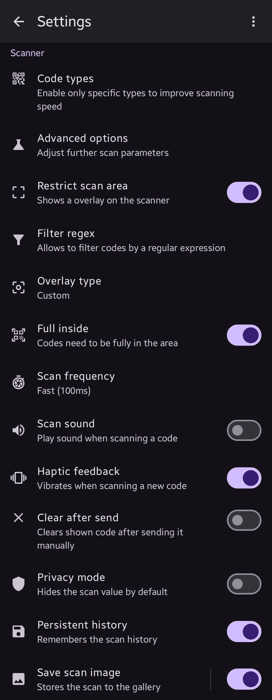 Скриншот 7 — Bluetooth QR & Barcode to PC