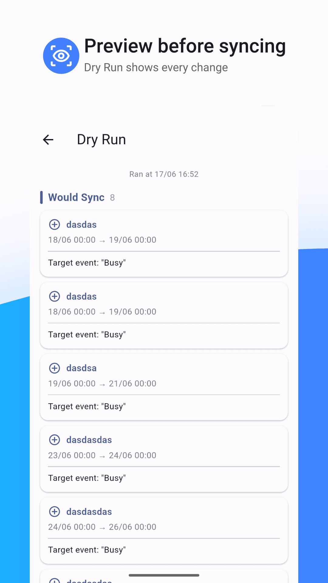 Скриншот 3 — CalSync - Local Calendar Sync