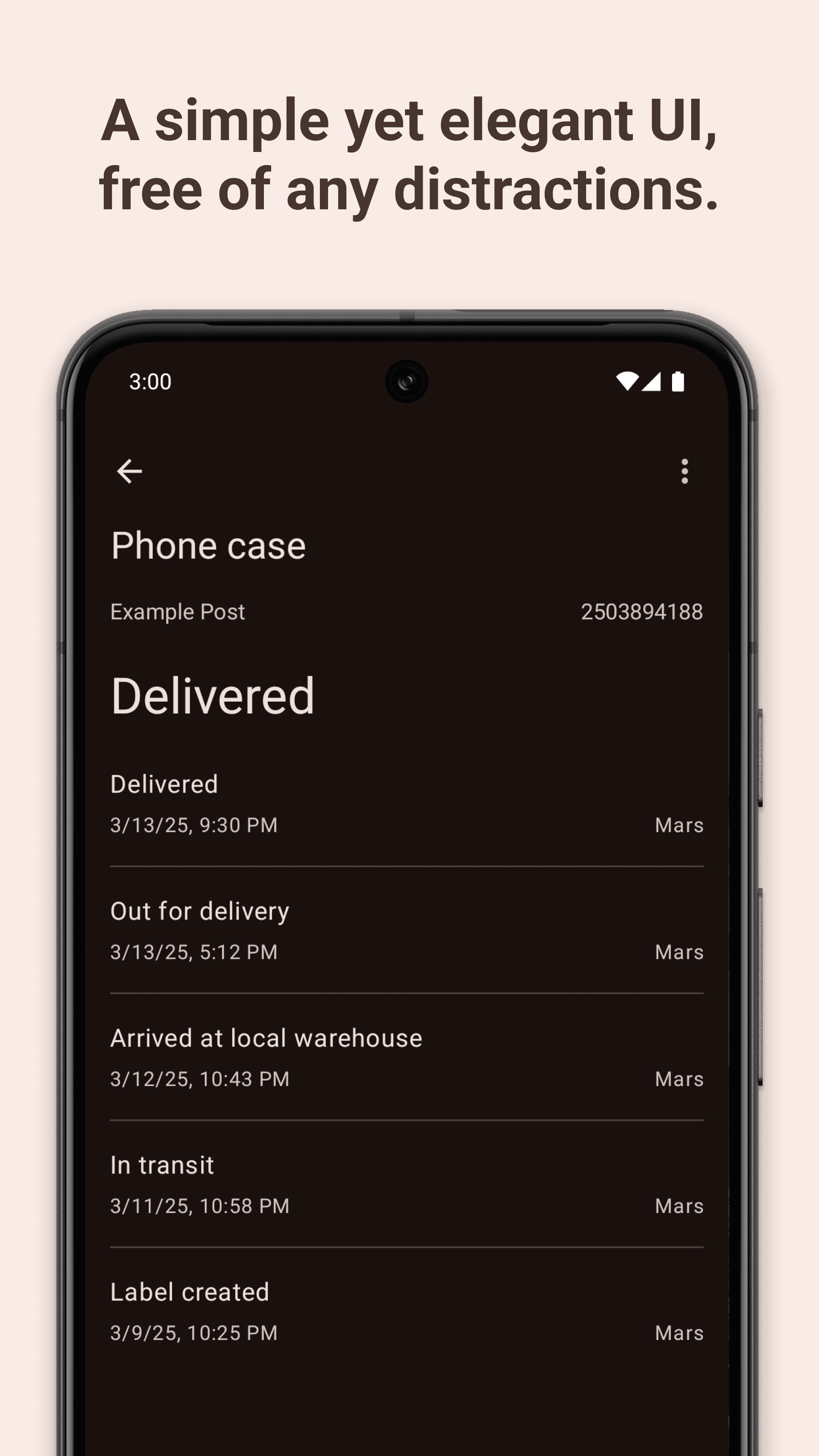 Скриншот 2 — Deliveries: Track your parcels
