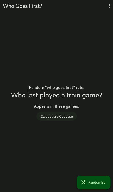 Скриншот 1 — Who Goes First?