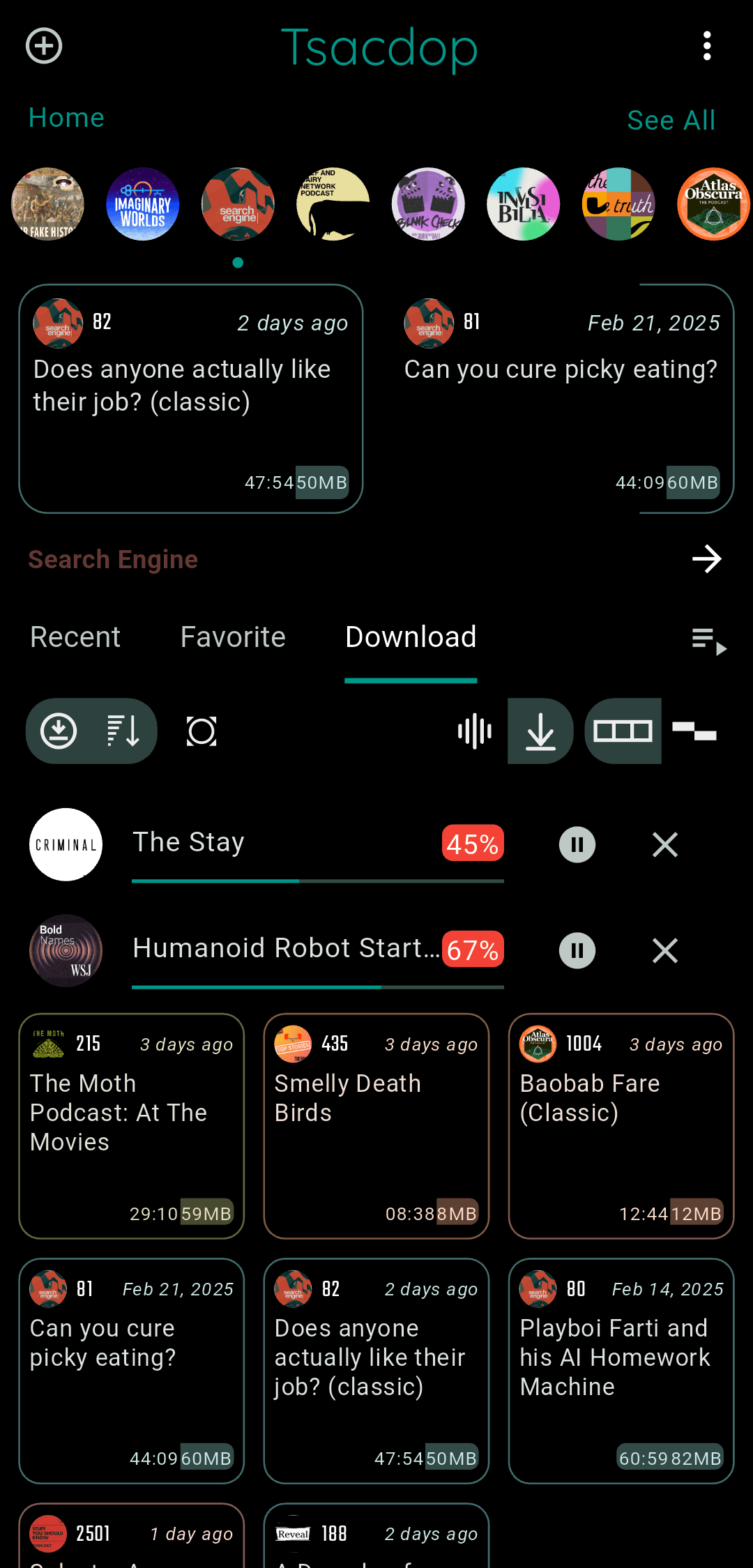 Скриншот 6 — Tsacdop-Fork - Podcast Player