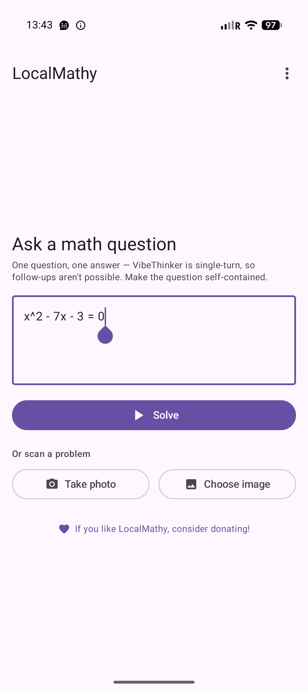 Скриншот 1 — LocalMathy