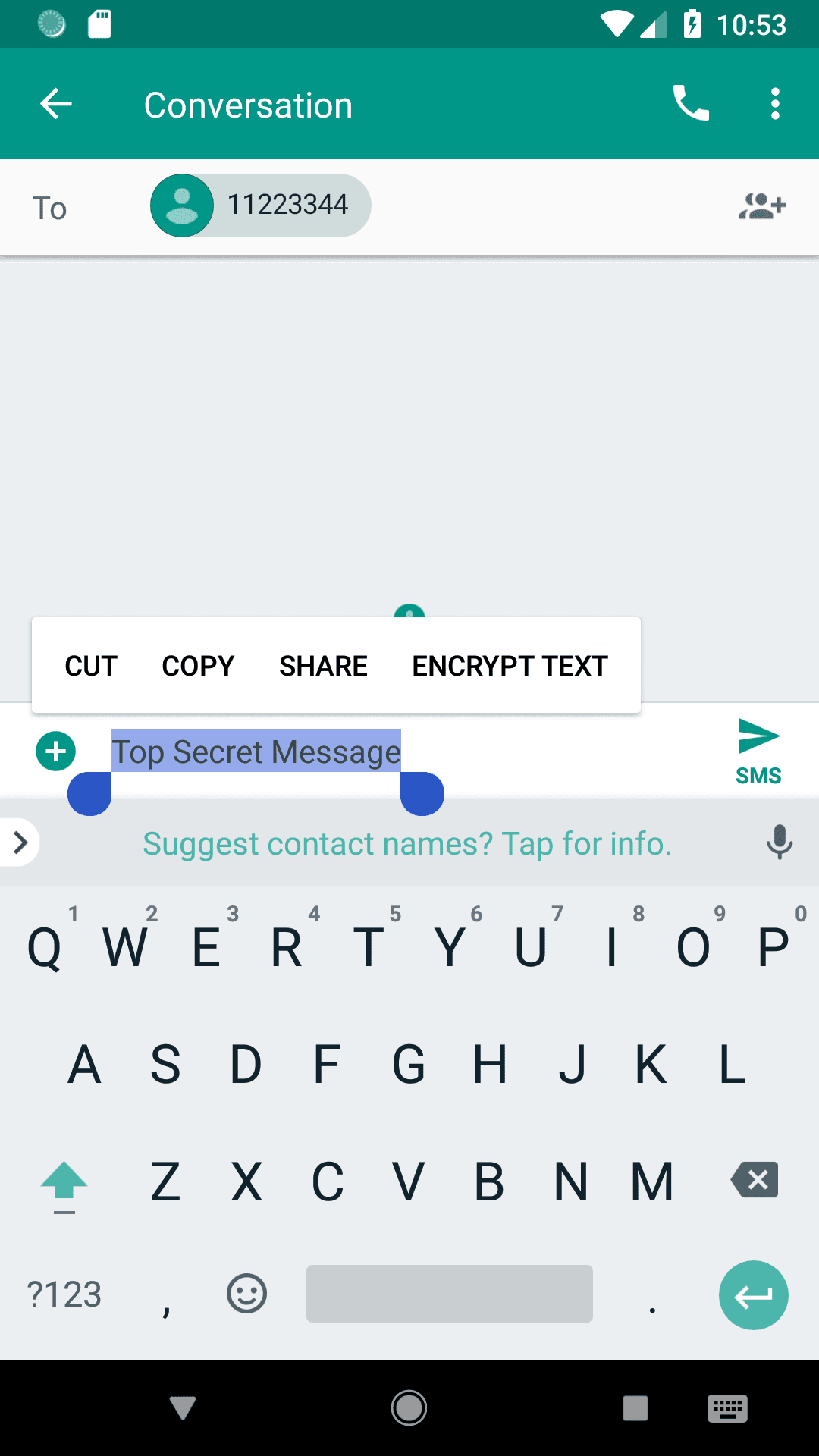 Скриншот 1 — Encrypt Text