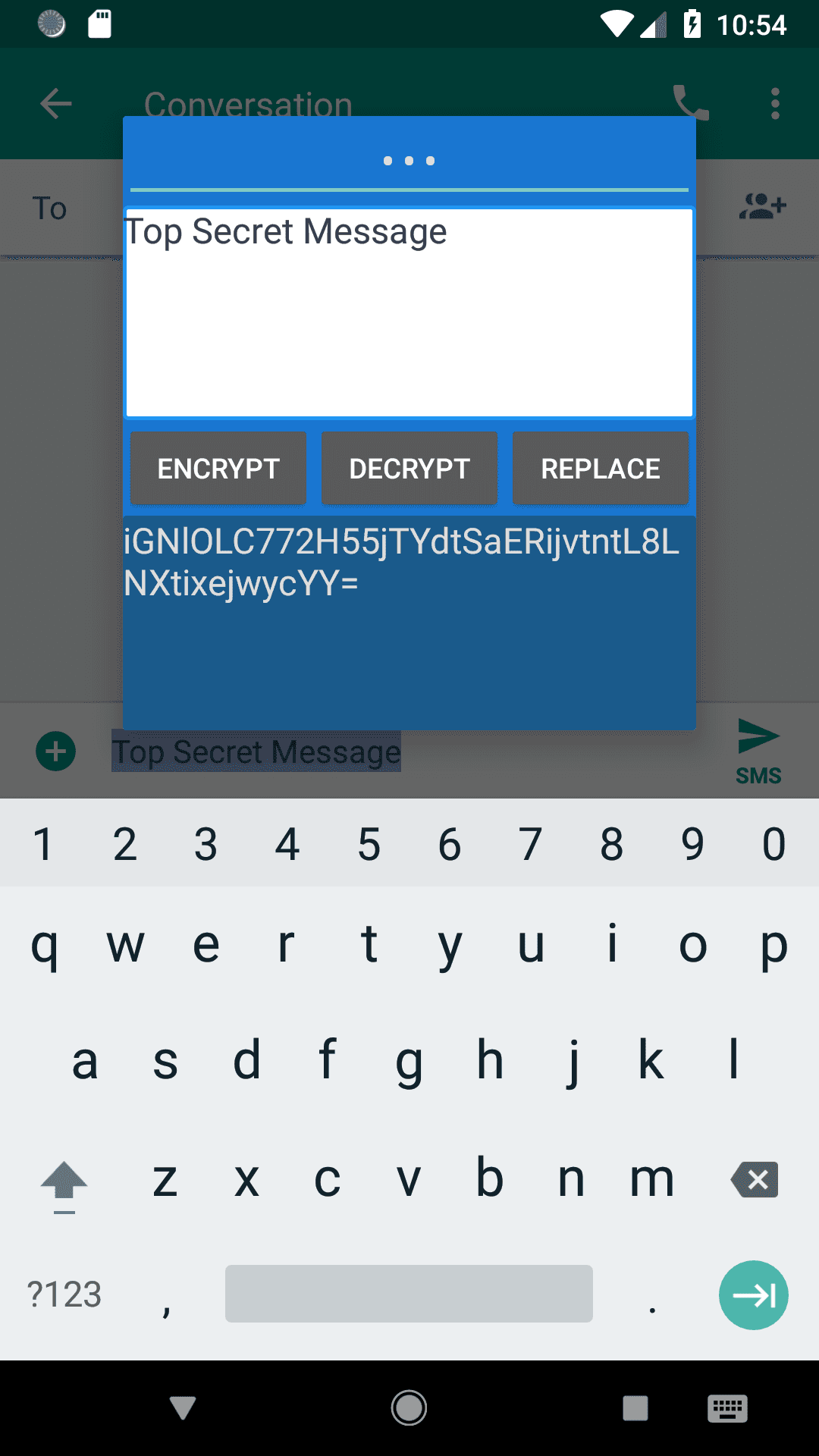 Скриншот 2 — Encrypt Text