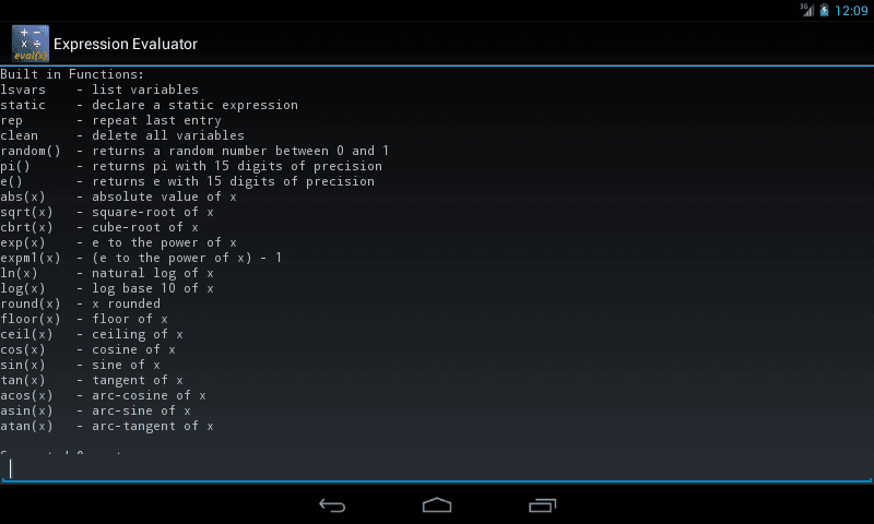 Скриншот 2 — Expression Evaluator