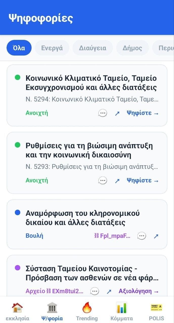 Скриншот 2 — ekklesia — Direct Democracy