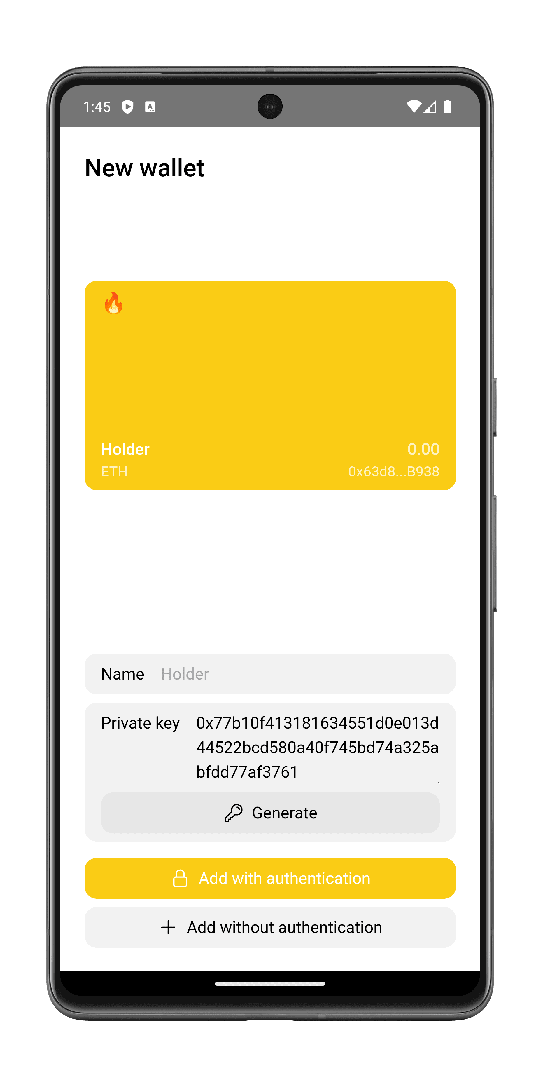 Скриншот 2 — Brume Wallet