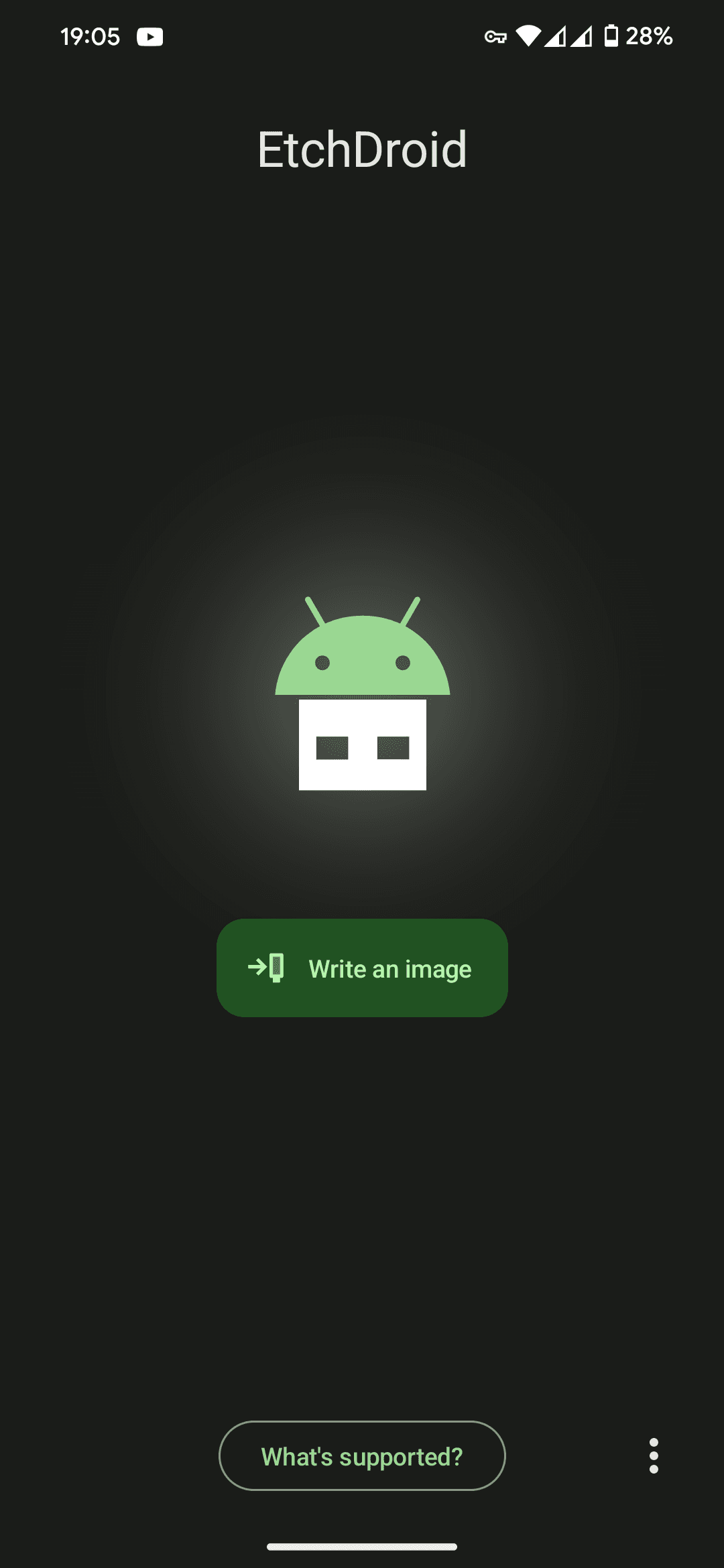 Скриншот 1 — EtchDroid - запись ISO-образа