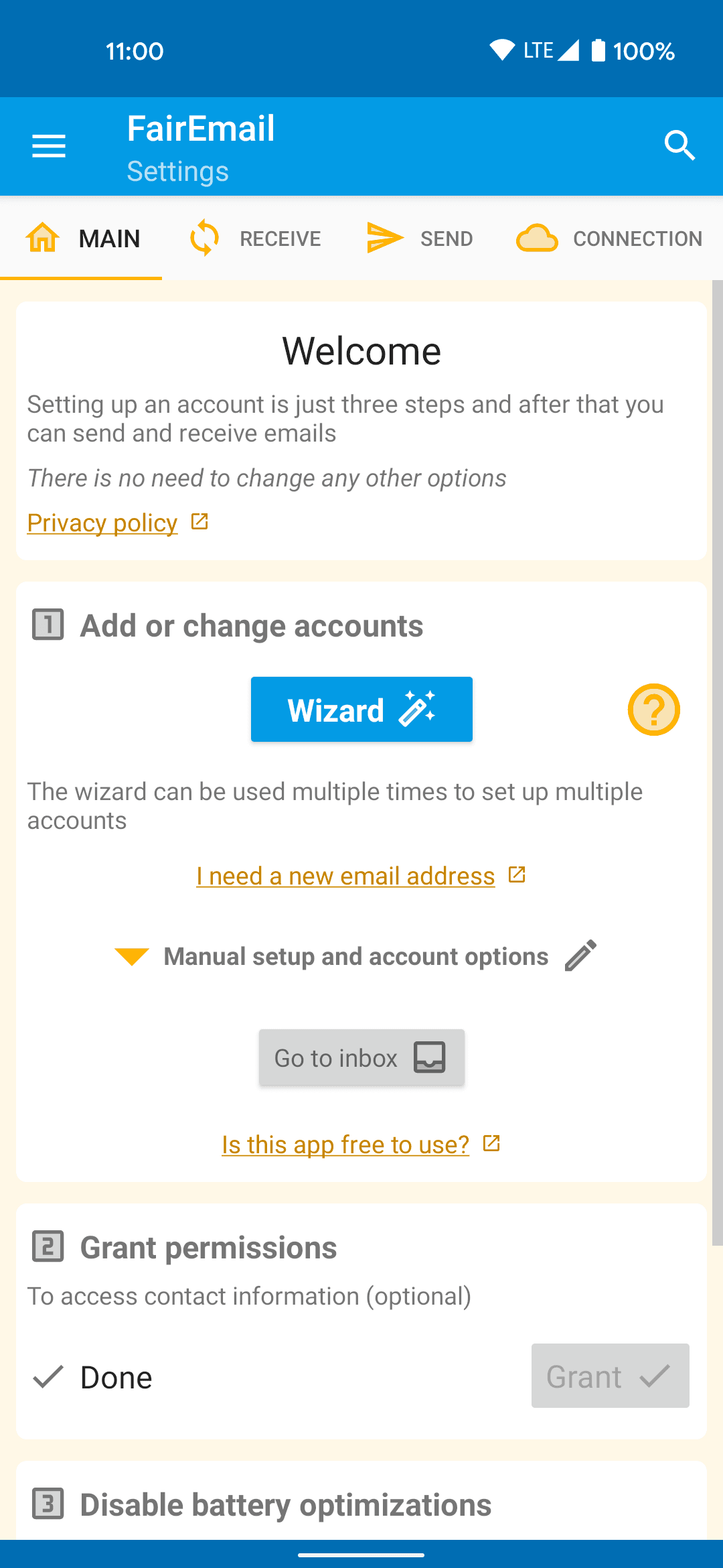 Скриншот 1 — FairEmail