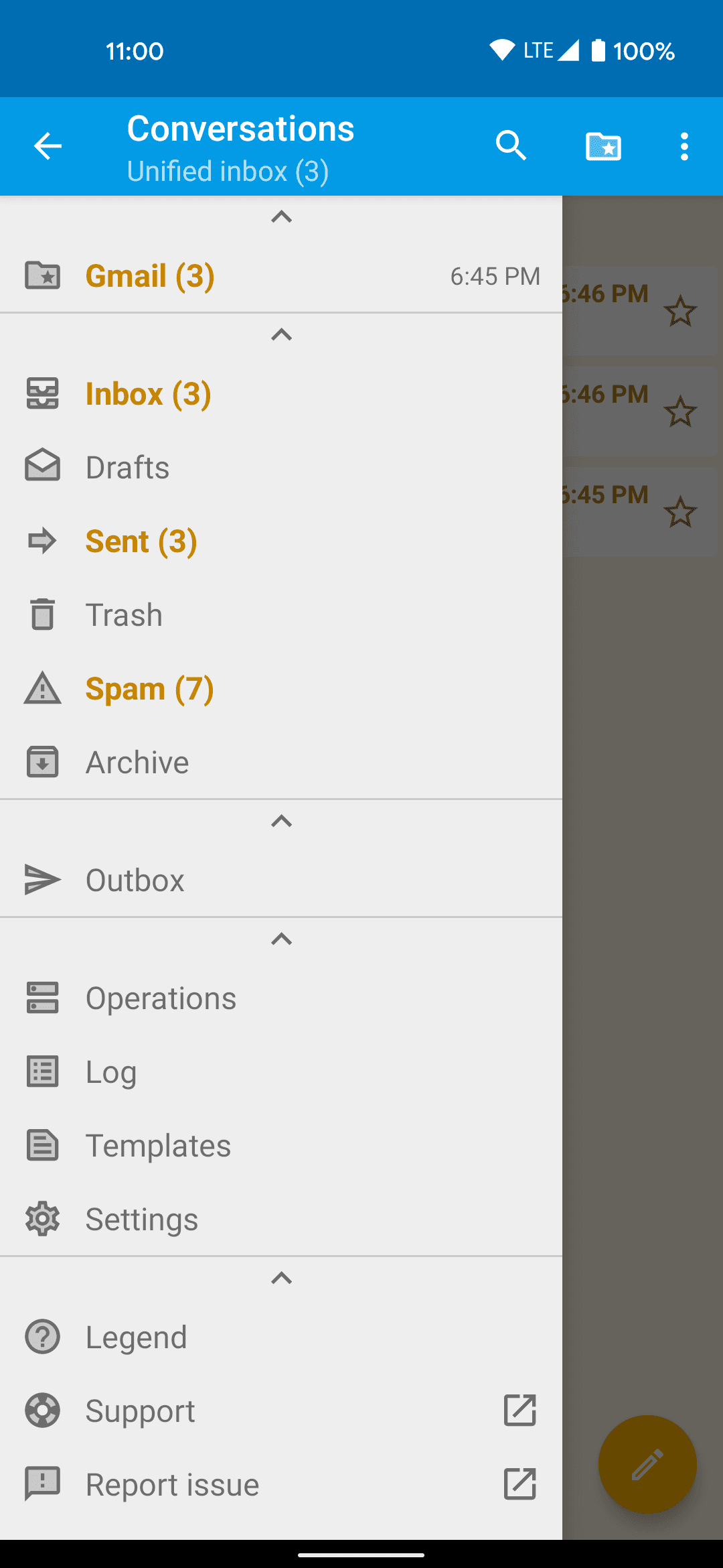 Скриншот 2 — FairEmail