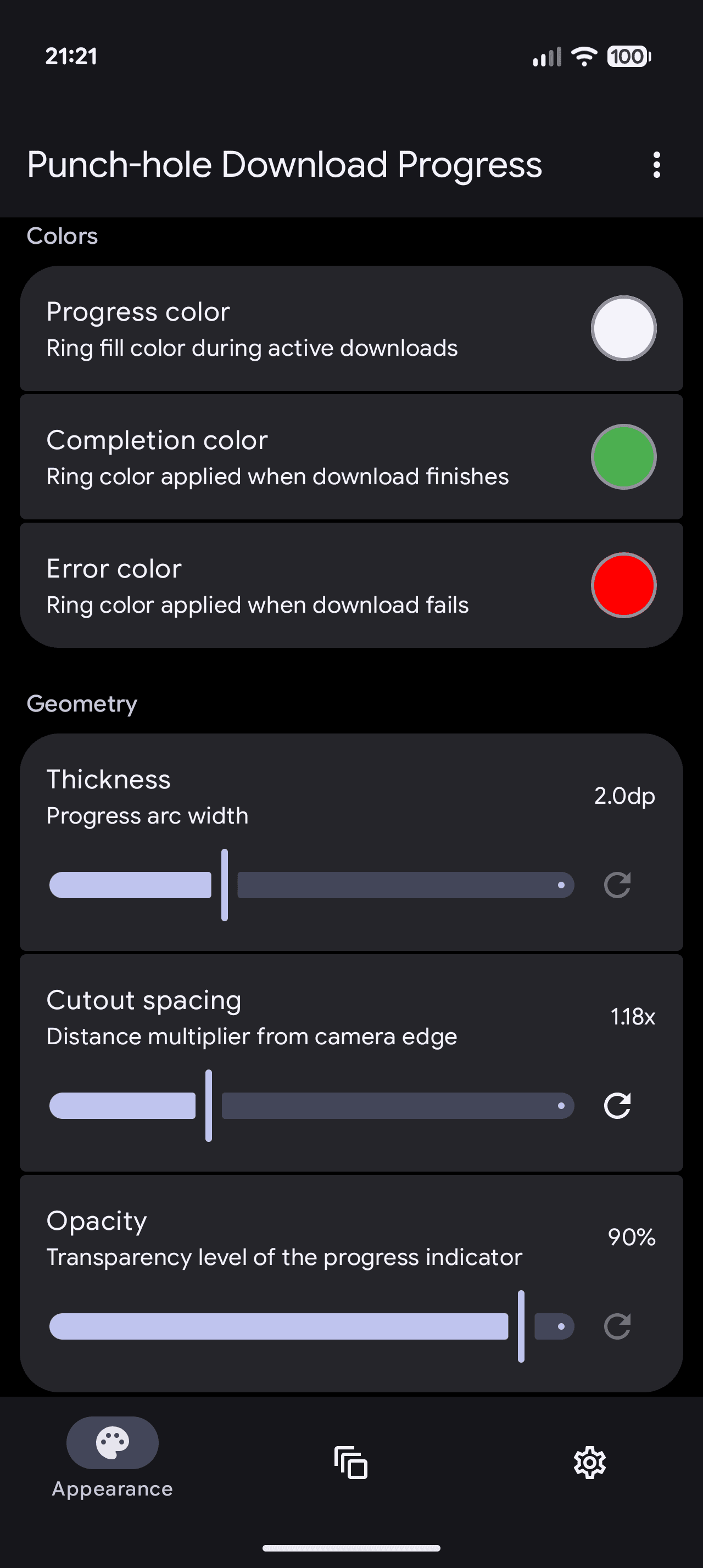 Скриншот 6 — Punch-hole Download Progress