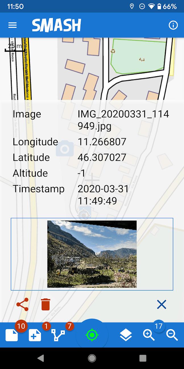 Скриншот 2 — SMASH — Smart Mobile App for Surveyor's Happiness