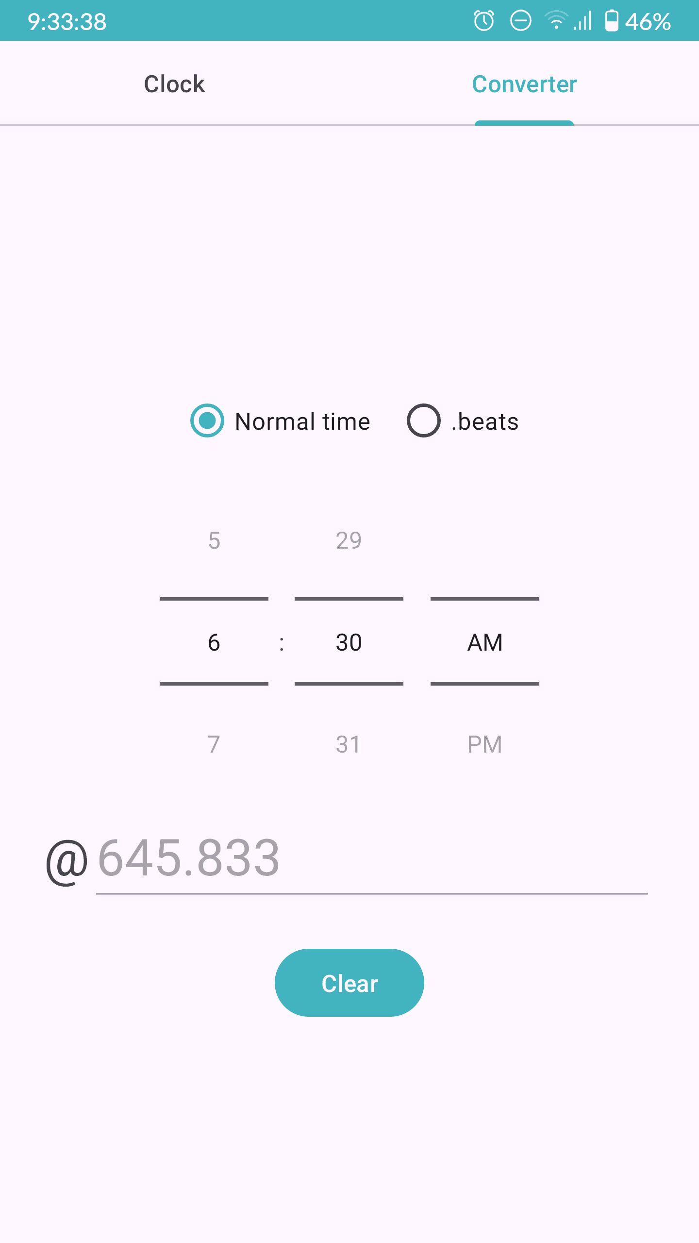 Скриншот 2 — Swatch .beat clock