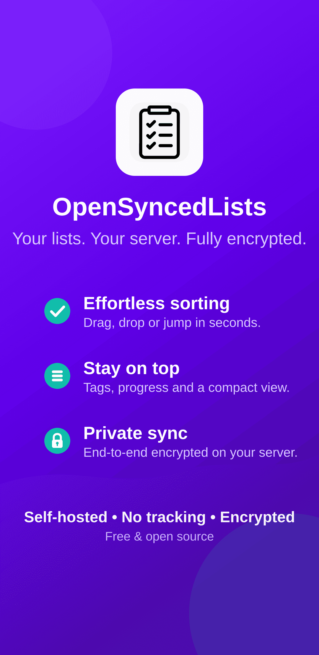 Скриншот 1 — OpenSyncedLists