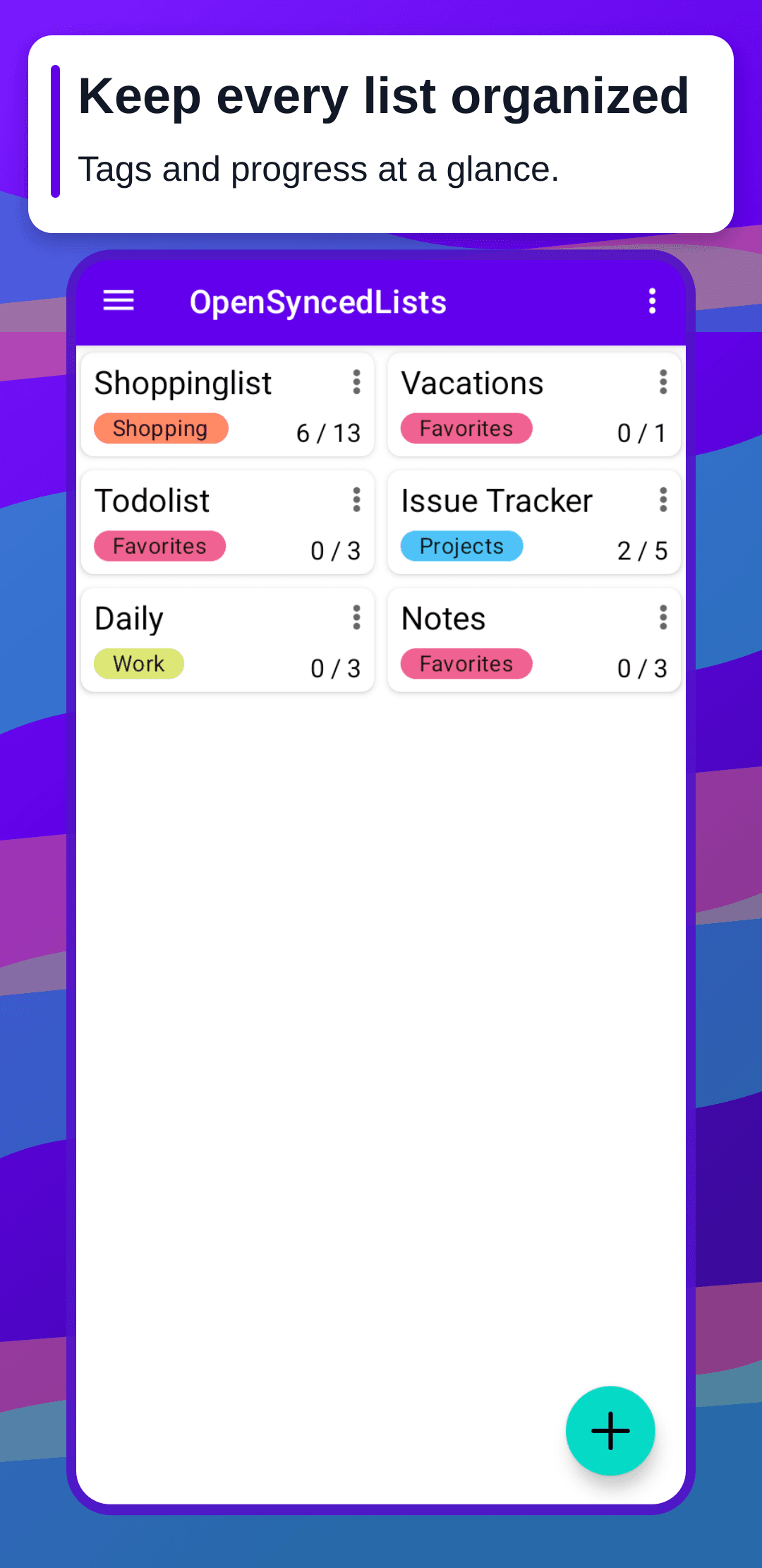 Скриншот 2 — OpenSyncedLists