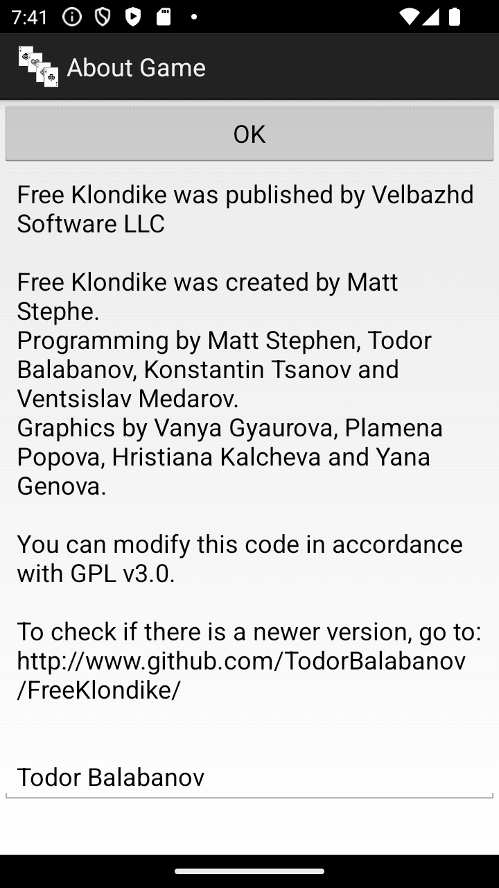 Скриншот 3 — Free Klondike