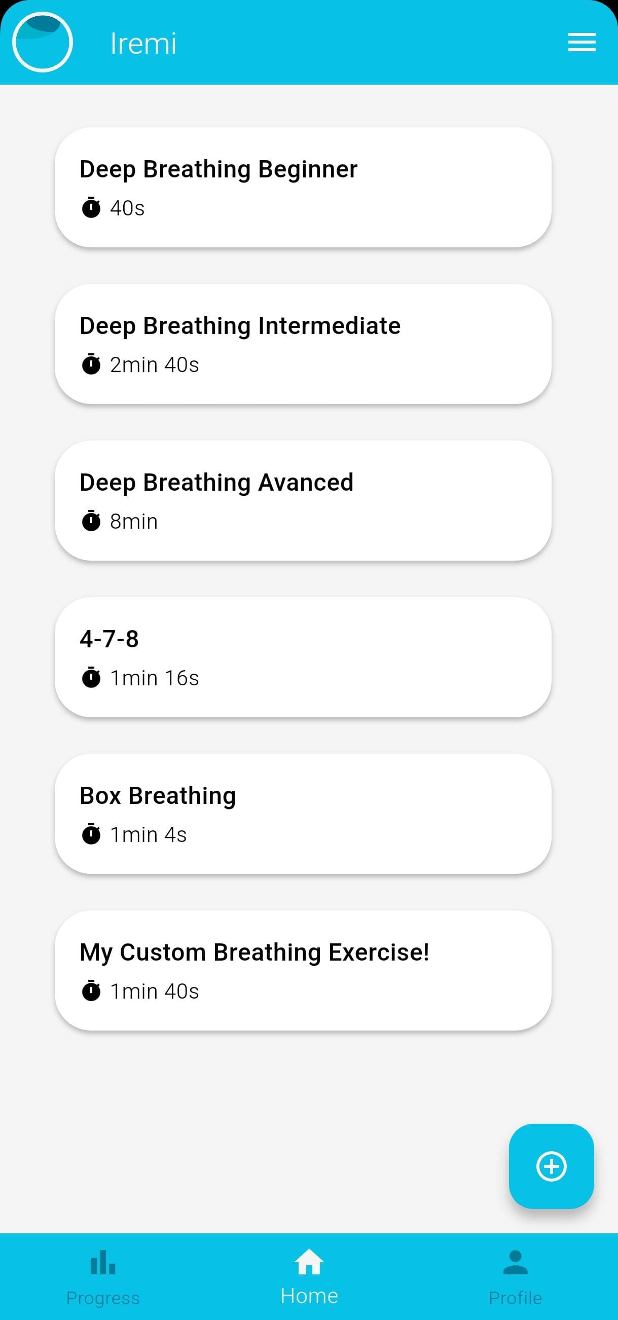 Скриншот 1 — Iremi Breathing App