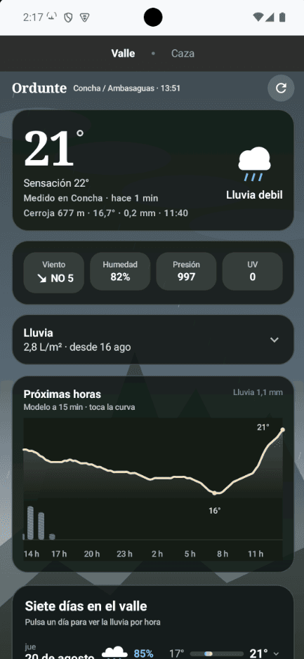 Скриншот 1 — Ordunte: Karrantza valley weather