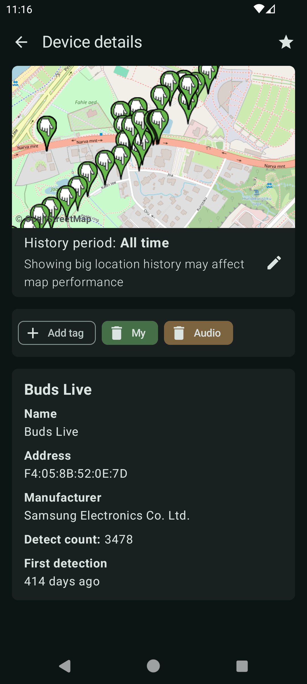 Скриншот 3 — BLE Radar