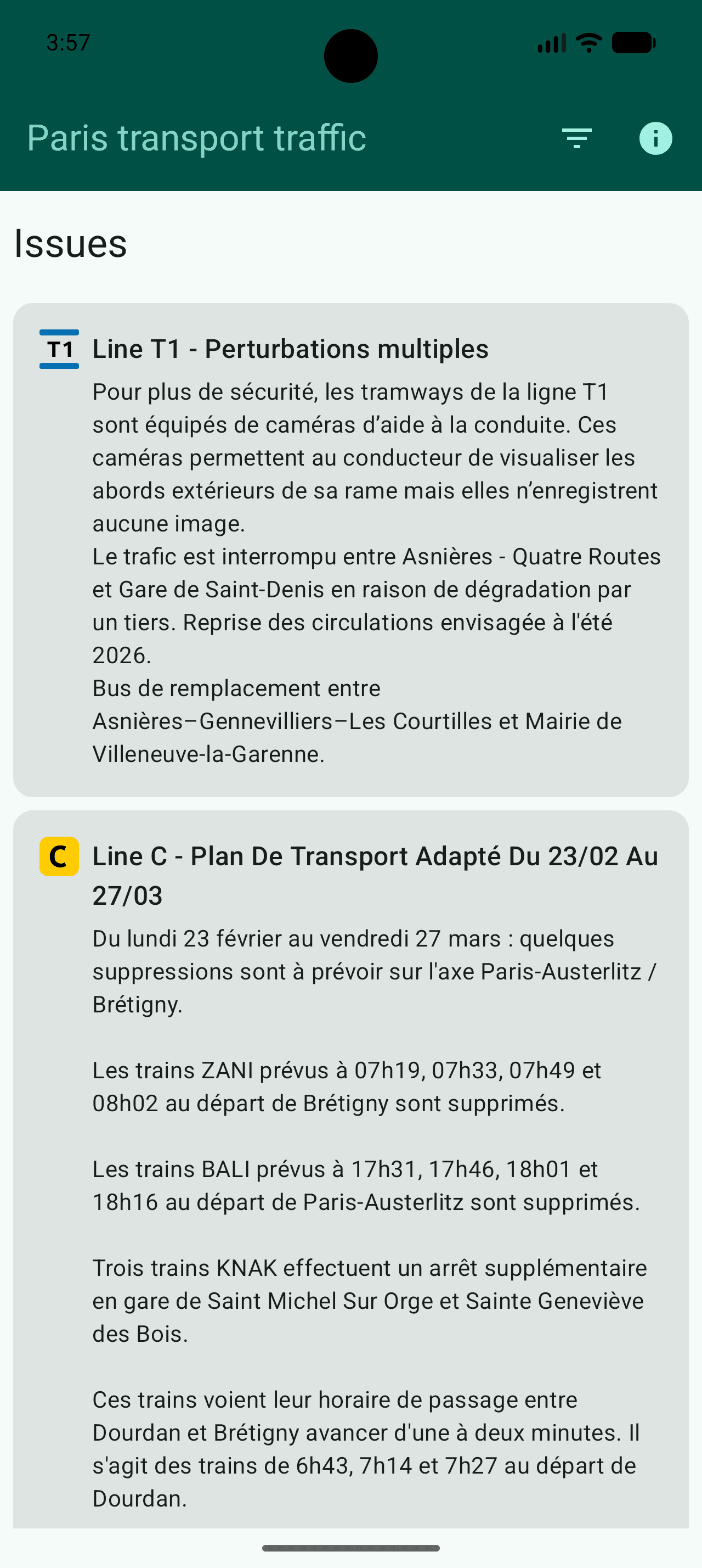 Скриншот 1 — Paris Transport Traffic