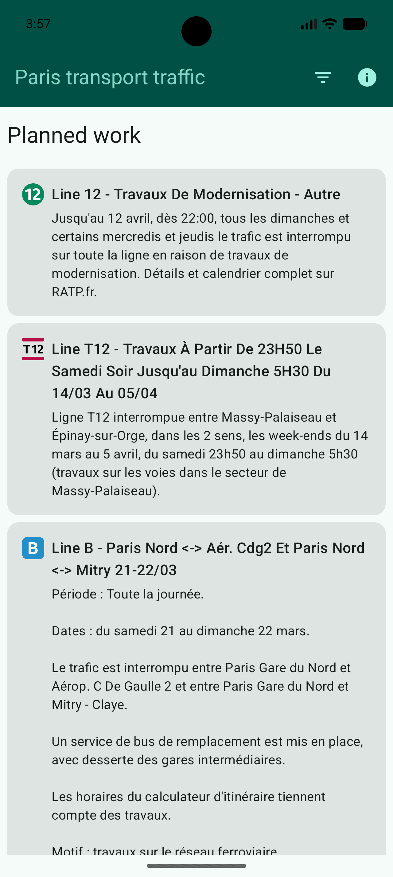 Скриншот 2 — Paris Transport Traffic