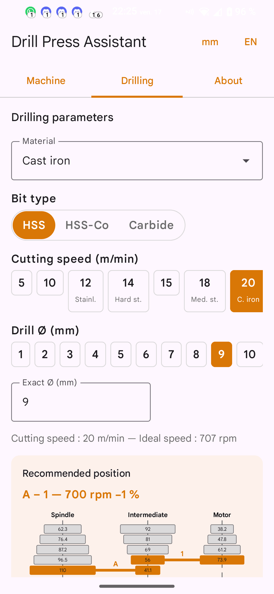 Скриншот 2 — Drill Press Assistant