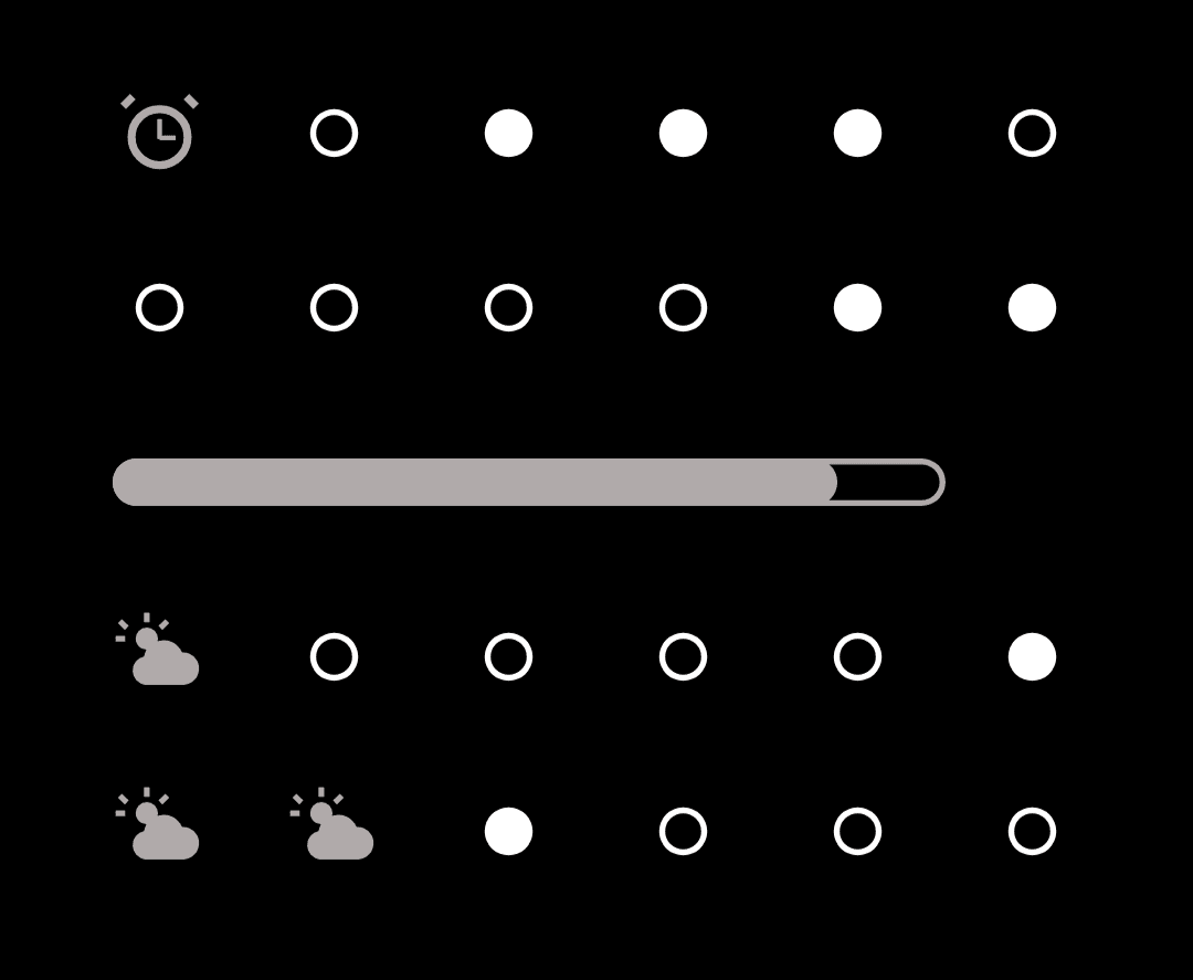 Скриншот 1 — BinClockWidget